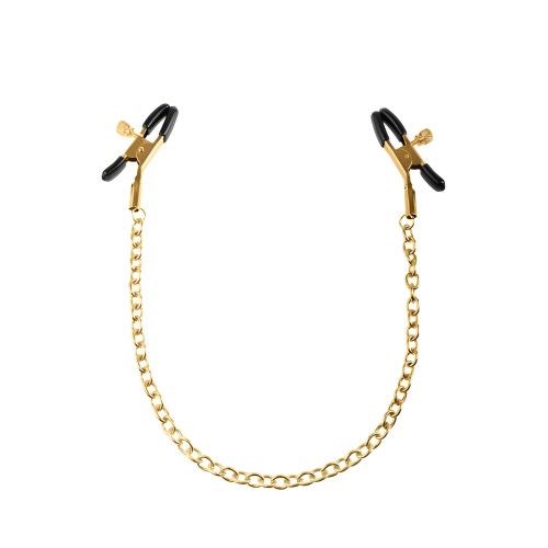Fetish Fantasy Gold Chain Nipple Clamps - Exquisite Sensations
