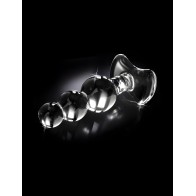 Plug Anal de Vidrio Icicles No 47 con Perlas