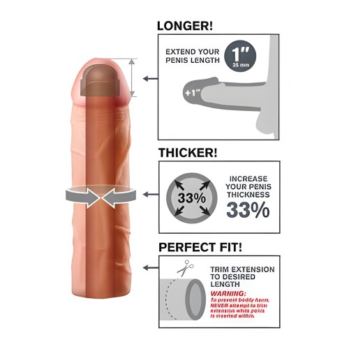 Fantasy X-tensions Perfect 1 inch Extension Beige