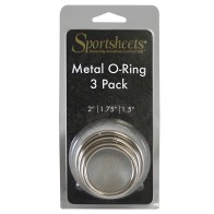 Pack de 3 Anillos O de Metal Sin Níquel