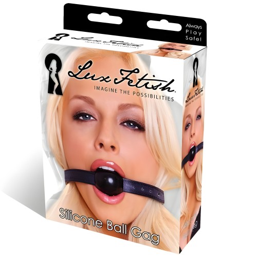 Lux Fetish Silicone Ball Gag - O/S
