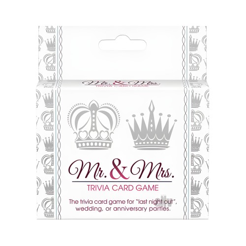Mr. and Mrs. Trivia Card Game