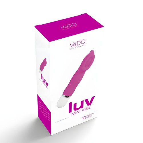 Luv Mini Silicone Waterproof Vibe - Hot Pink