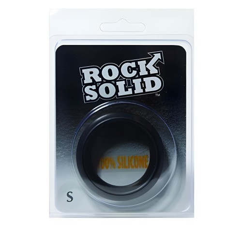 Anillo de Silicona Rock Solid Negro Pequeño
