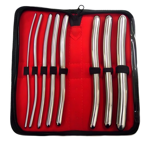 Rouge Stainless Steel Hegar 8 Piece Dilator Set