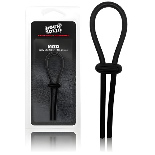 Rock Solid Lasso Cock Ring Black