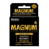 Trojan Magnum Large Size Condoms - Gold Collection