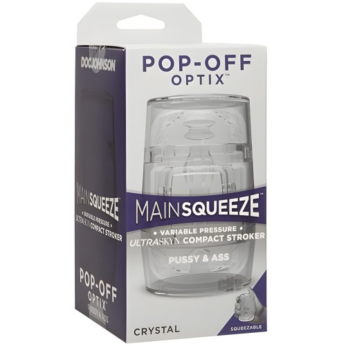 Main Squeeze Pop-off Optix Pussy & Ass Clear