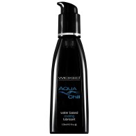 Wicked Aqua Chill Waterbased Lubricant 4oz