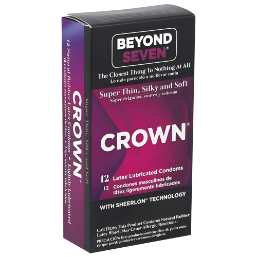 Condones de Látex Ultra Fino Crown 12 Piezas