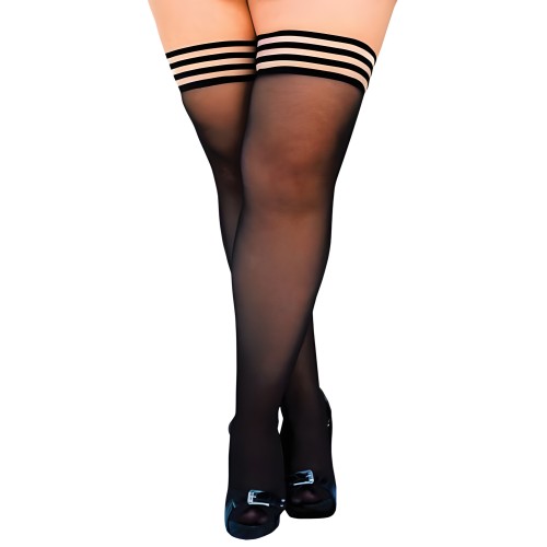 Kixies Taylor Negro Transparente - Tamaño D