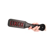 Ouch! Paddle - XOXO - Black - Memorable Sensations