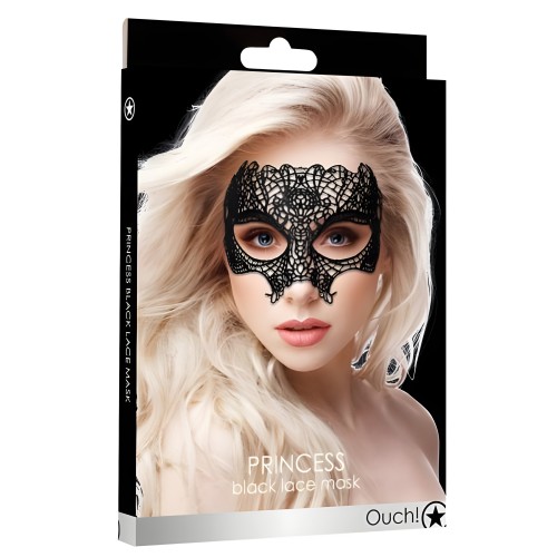 Princess Black Lace Mask - Black