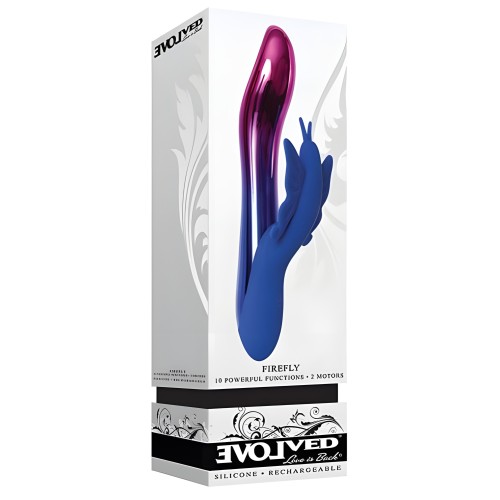 Evolved Firefly Light Up Vibrator 2 Motors 10 Function USB Rechargeable