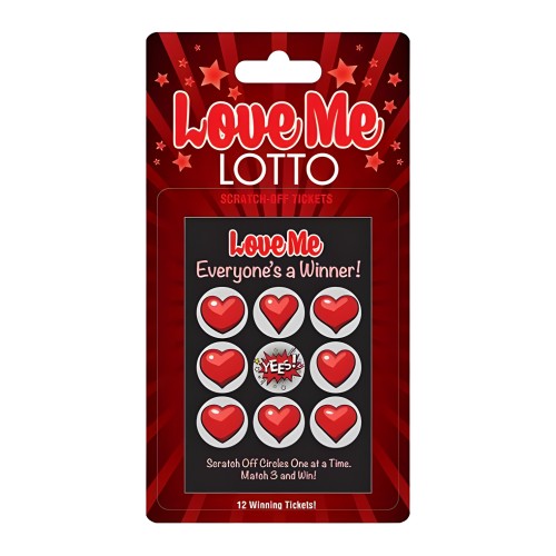 Love Me Lotto Scratch-Off Tickets