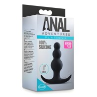 Anal Adventure Platinum Beaded Plug - New Sensations
