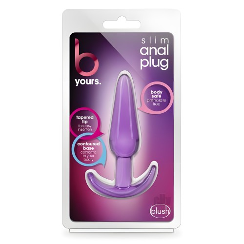 B Yours Slim Anal Plug Purple - Comfortable & Tapered Design