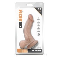 Dildo Dr. Skin Dr. Stephen 6.5 Pulgadas Con Testículos Beige