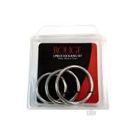 Stainless Steel 3 Piece Cock Ring Set