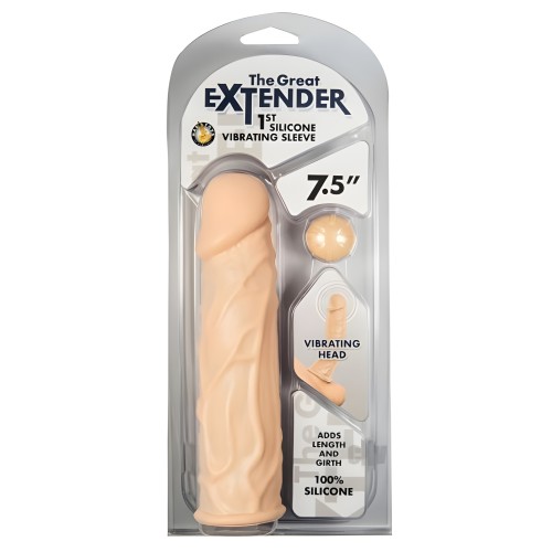 The Great Extender Silicone Vibrating Sleeve