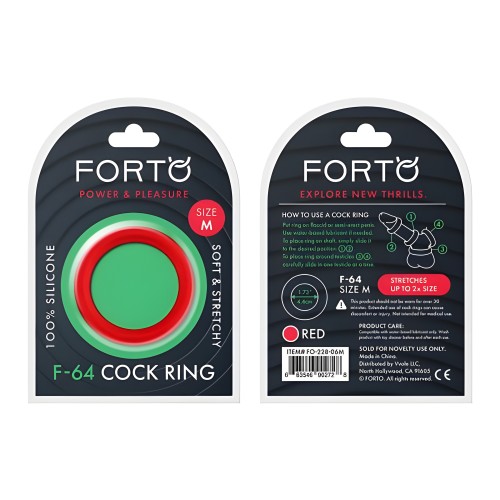 Forto F-64 Silicone Ring Wide Med