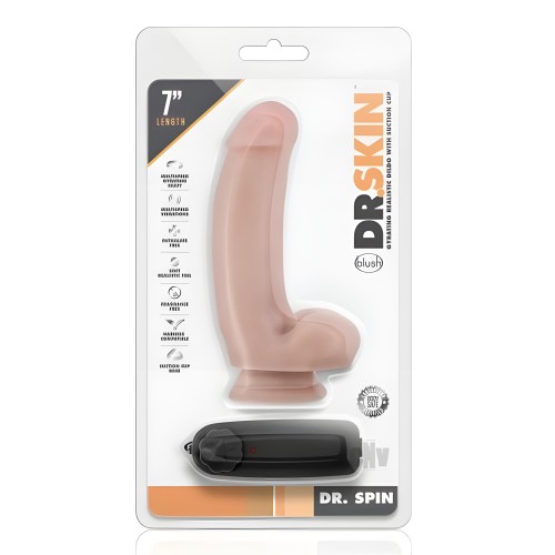 Dr. Skin - Dr. Spin 7" Gyrating Dildo Vanilla