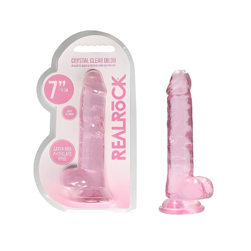 Realrock 7" Realistic Dildo with Balls in Pink