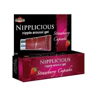 Gel de Arousal Nipplicious Fresa - 1oz
