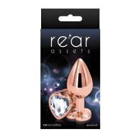 Rear Assets Rose Gold Heart Butt Plug