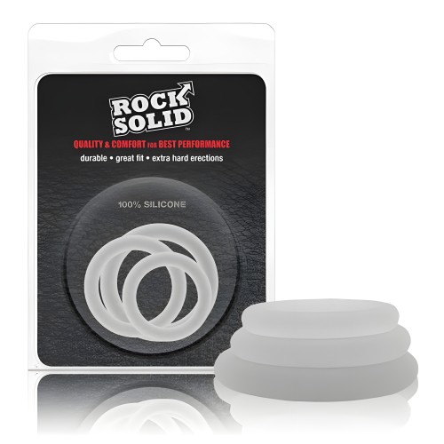 Rock Solid Gasket 3pc Set - Translucent Silicone