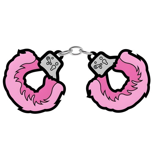 Fuzzy Handcuffs Lapel Pin