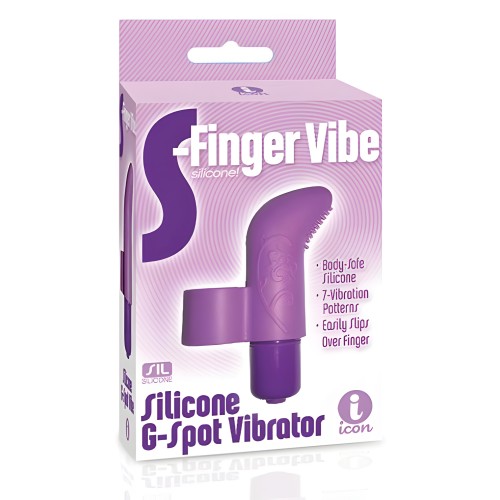 El 9's Vibrador S-Finger Morado