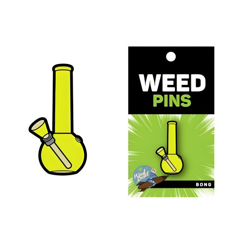 Pin de Bong de Hierba - Accesorio Divertido de Cannabis