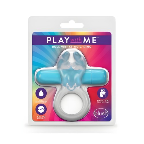 Play With Me - Bull Vibrating C-ring - Blue