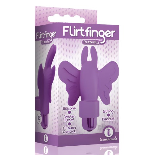 The 9's Flirt Finger Butterfly Finger Vibrator - Targeted Pleasure