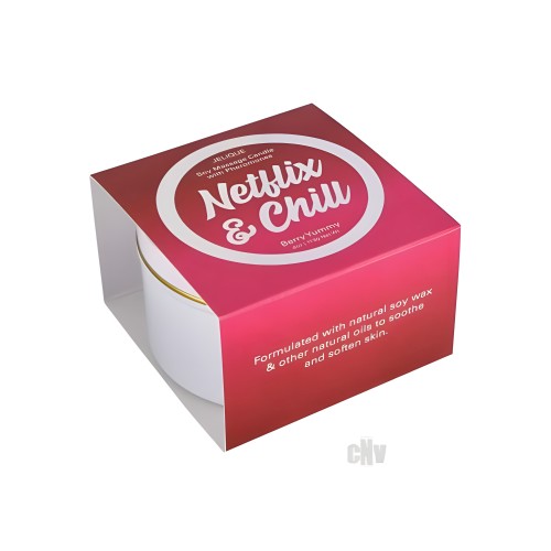 Netflix & Chill Massage Candle Berry Yummy 4 Oz