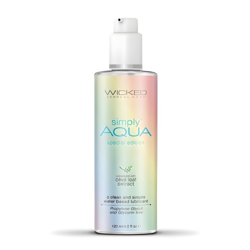 Lubricante Wicked Simply Aqua Special Edition 4 Oz.