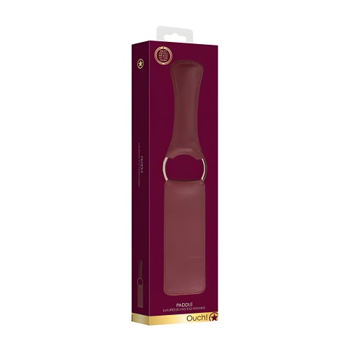 Ouch Halo Paddle Burgundy - Luxury BDSM Paddle