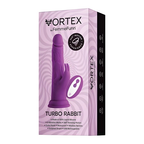 FemmeFunn Vortex Turbo Rabbit 2.0 - Poderoso Doble Acción