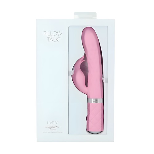 Estimulador Dual Pillow Talk Lively Rosa