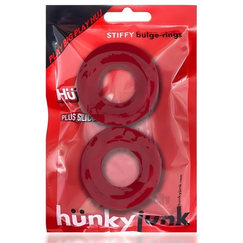 Oxballs Stiffy 2-pack Cockrings - Cherry Ice
