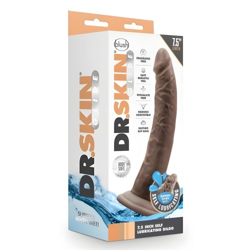 Dr. Skin Glide Dildo - Self-lubricating 7.5 In.