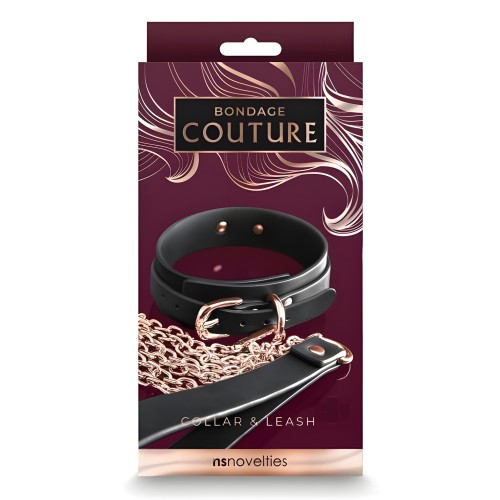 NS Novelties Bondage Couture Collar and Leash