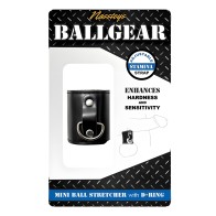 Mini Estirador de Testículos con D-ring Negro