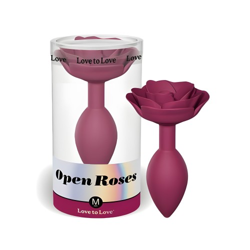 Plug Anal Open Roses - Mediano