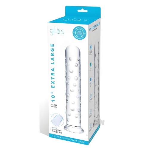 Glas Extra-large Glass Dildo 10 In.
