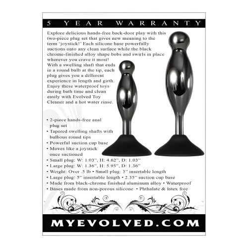 Evolved Joy Sticks Plug Set - Black