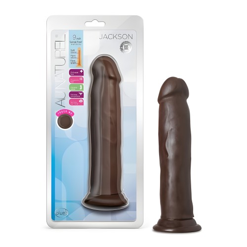 Au Naturel Jackson Dong 9 In. - Realistic Chocolate Dildo