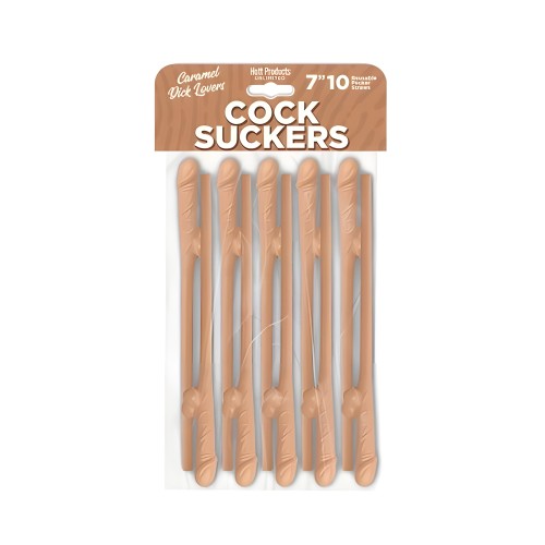 Popotes Pecker Skins Caramel Lovers (paquete de 10)