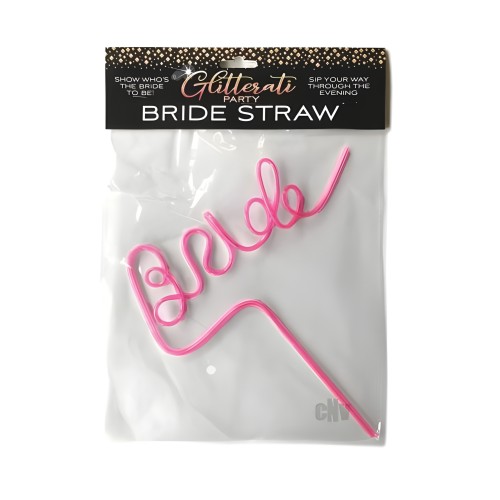 Glitterati Bride Straw - Elegant Bachelorette Party Accessory